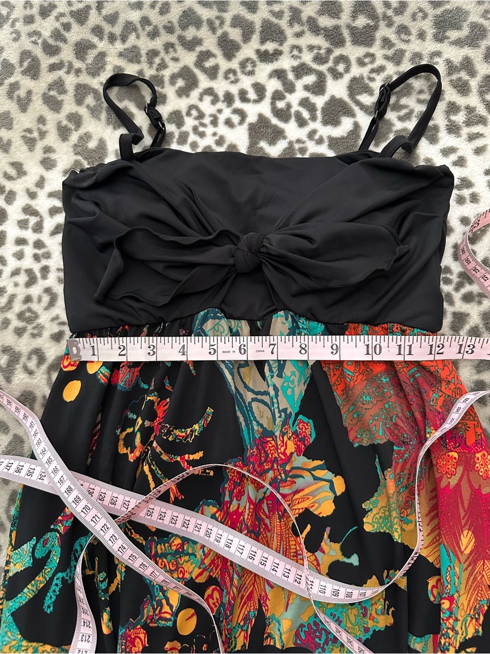 I jeans by Buffalo Floral Knot Maxi Sundress with Pockets Black Size Medium - Picture 16 of 17